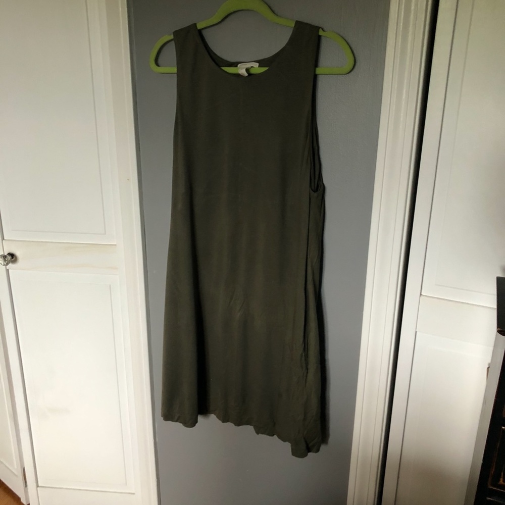 Green H&M Mini Shift Dress